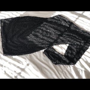 One sleeve black sequin dress (mini)